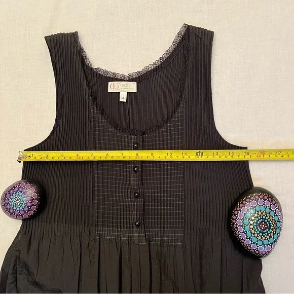 Deca De Vous a Nous Black Sleeveless Long Dress Couture France Size T2 = 8 - Picture 16 of 16